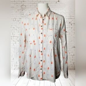 ANTHROPOLOGIE MAEVE Miette Teepee Button Up Sz 8